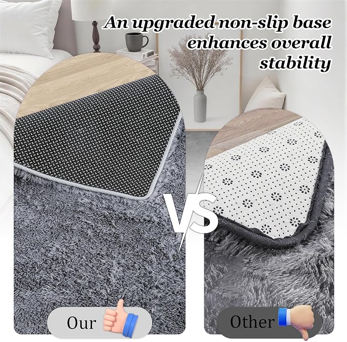 8x10 Area Rugs for Living Room Bedroom: Ultra Soft Fluffy Shag Rug Upgrade - Image 6