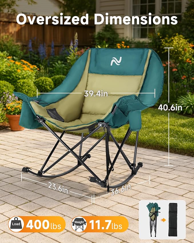 Slsy Oversized Rocking Camping Chair - Image 6