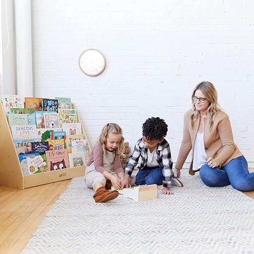 ECR4Kids Single-Sided Book Storage and Display, Montessori Furniture - Image 10