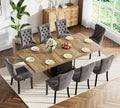Henf 63"-79" Dining Table Set for 8, 9 Pieces Extendable Dining Table and 8 by Henf