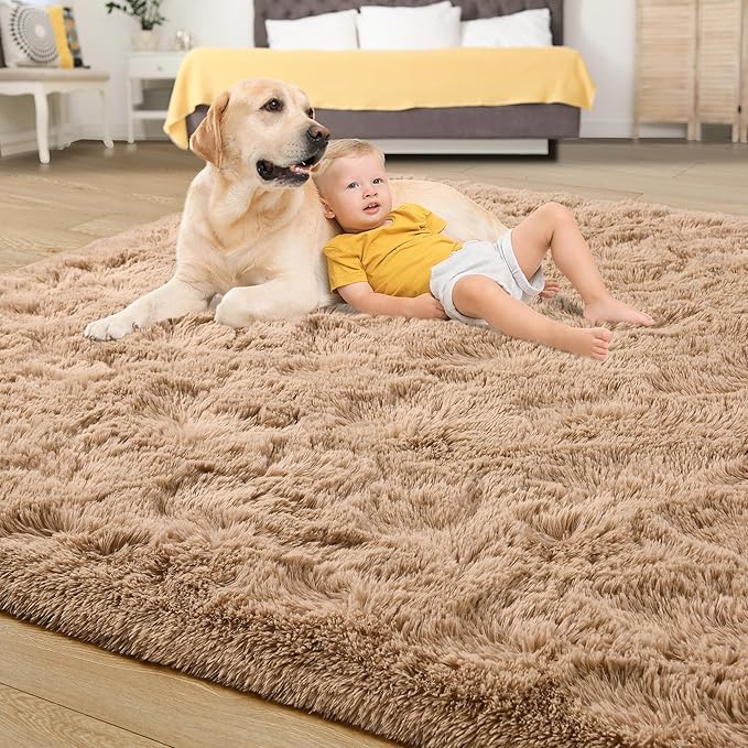 Tepook Super Soft Fluffy Rugs for Bedroom, Shag 5x8 Area Rugs for Living Room - Image 4