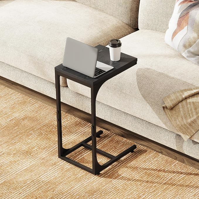 WLIVE C-Shaped End Table Set of 2, Small Couch Side Tables - Image 6