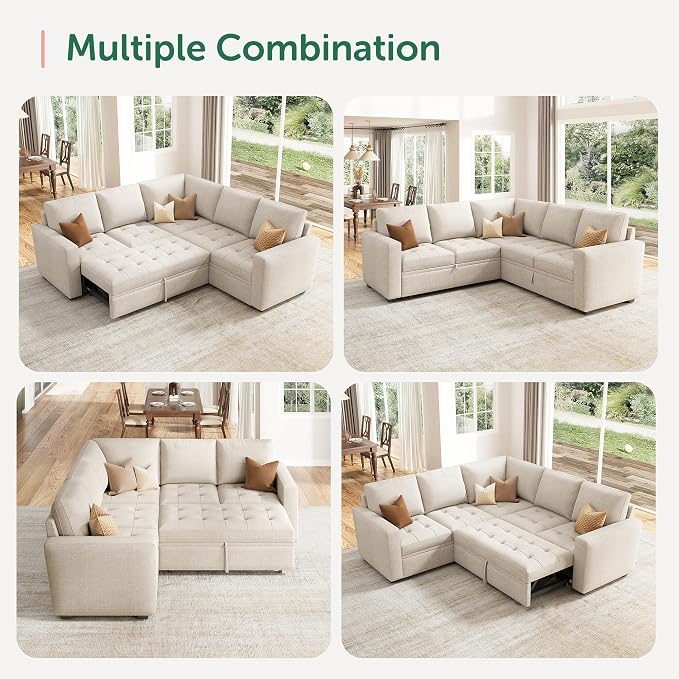 HONBAY Modular Sectional Sleeper Sofa - Image 6