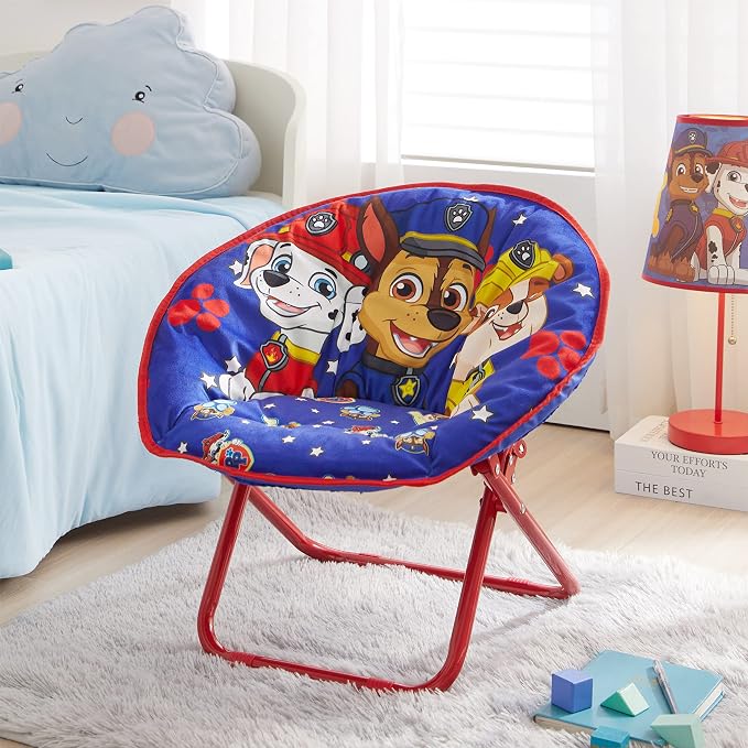 Paw Patrol Chase, Rubble and Marshall Toddler 19” Folding Saucer™ Chair - Image 6