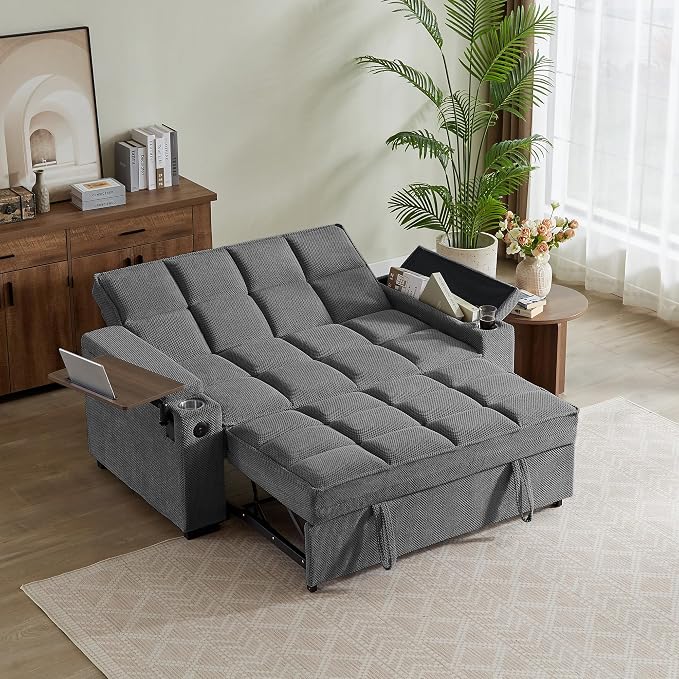 Auvsoce 65'' Chaise Lounge Chair Indoor, 3-in-1 Convertible Sofa Bed by Unknown