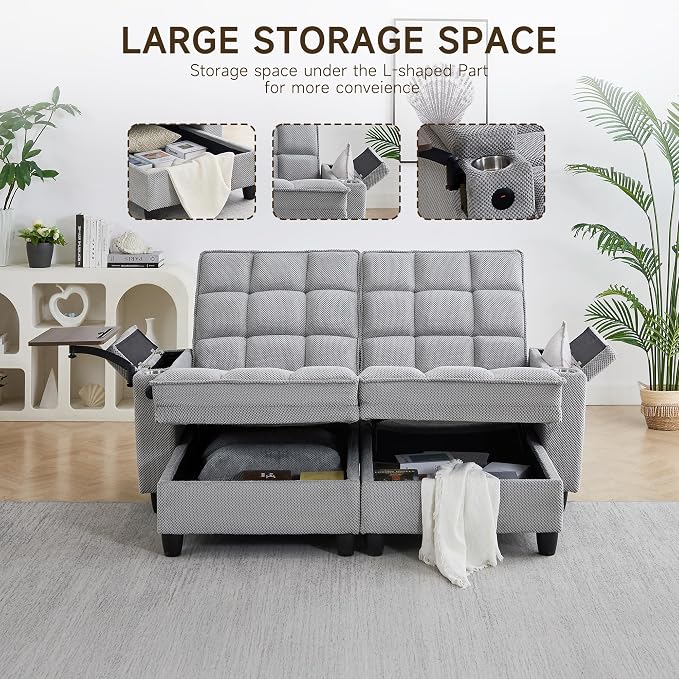 Auvsoce 71" Loveseat Recliner Chair - Image 3