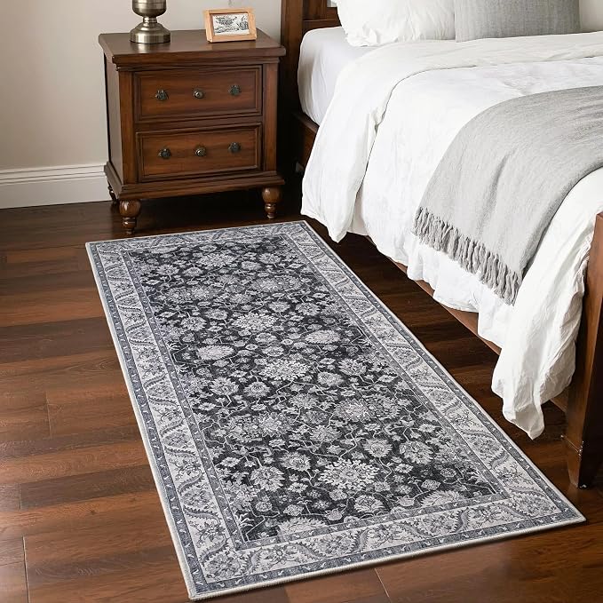 Washable Runner Rug, 2x6Ft Floral Runners - Image 6