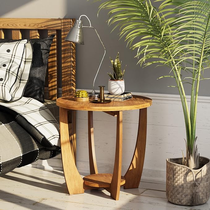 COZAYH Rustic Farmhouse End Table - Image 6