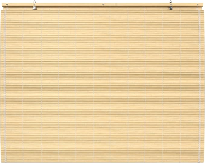 Red Lantern Bamboo Cordless Window Shade - Image 6