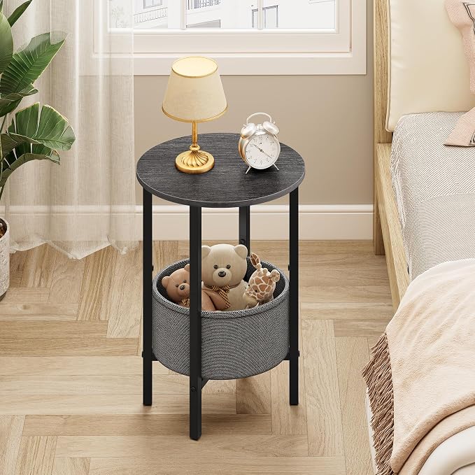 Vagusicc Round Side Table End Table - Image 7