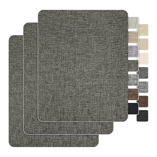 BESEZX Linen Fabric Repair Patch，3 PCS 9 * 11 Inch Self-Adhesive Couch Fabric by Besezx