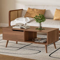 DIYART Brown Coffee Table, Mid Century Modern Coffee Table by DIYART