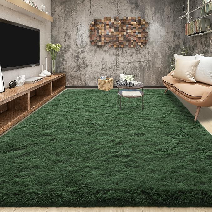 Tepook Soft Fluffy Rugs for Bedroom, 4x6 Area Rug for Living Room, Modern - Image 3