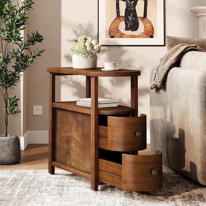 LITTLE TREE Solid Wood End Table by LITTLETREE
