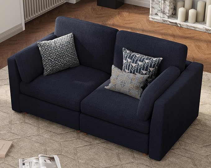 Oversized 2 Seater Modular Sectional Sofa, Solid Wood Frame Sofa, Removable - Image 3