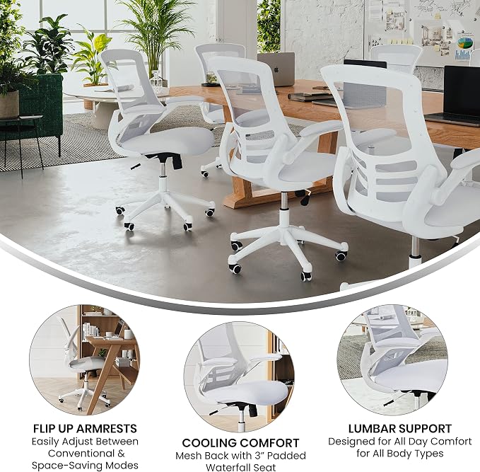 Flash Furniture Kelista Mid-Back Swivel Office Chair - Image 4