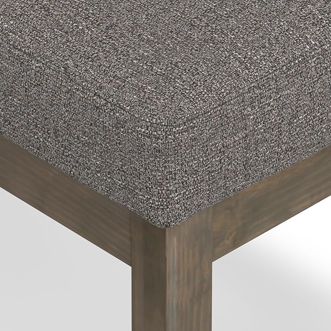 SIMPLIHOME Milltown Small Ottoman Bench - Image 7