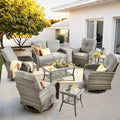 ovios 8-Piece Patio Furniture Set, Outdoor Wicker Sofa by OVIOS