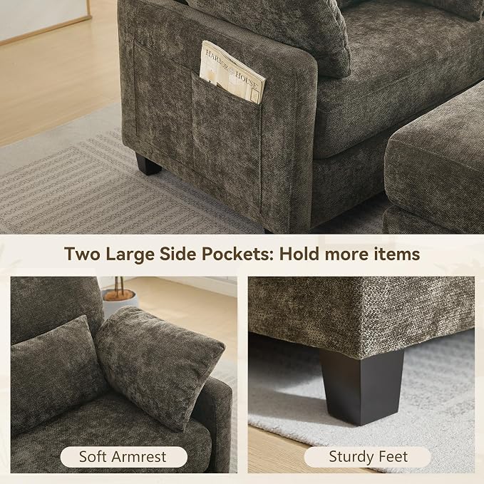 WUTUTUEE 57.5" Oversized Chaise Lounge - Image 4