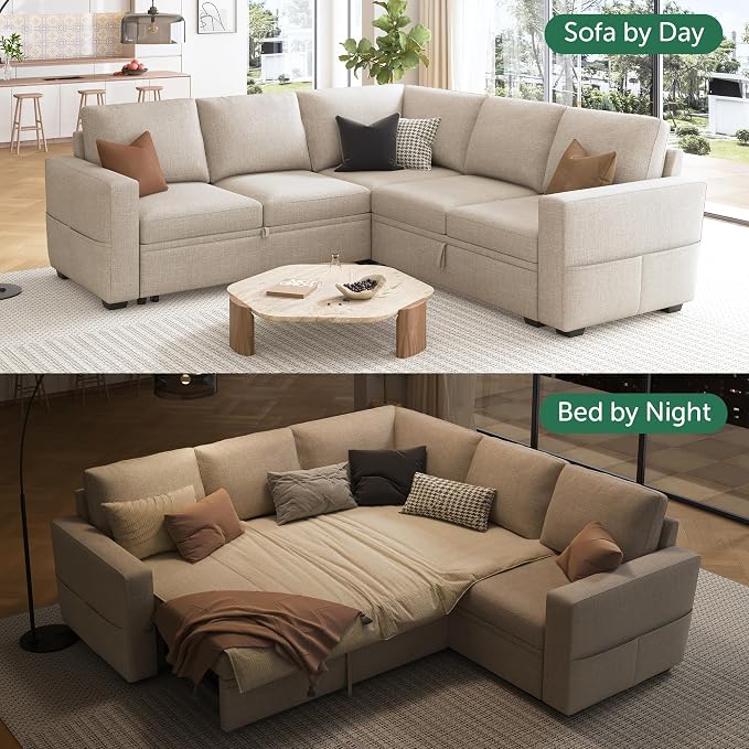 HONBAY Modular Sectional Sleeper Sofa - Image 3