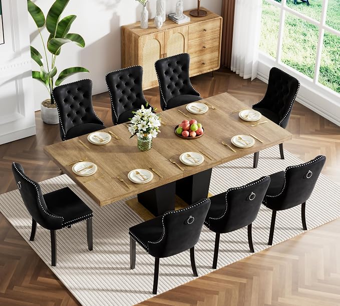 Henf 9 Pieces Extendable Dining Table Set - Image 2