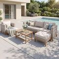 Sophia & William Patio Furniture Set, 5-Piece Wicker Patio Conversation Set by SophiaWilliam
