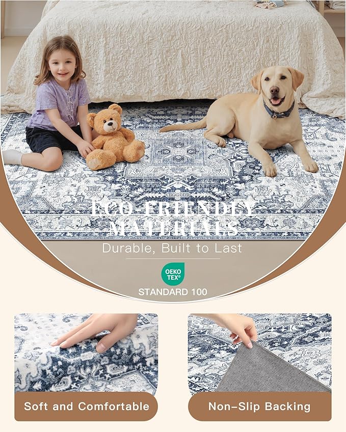 Madane Hallway Washable Runner Rug - Image 6