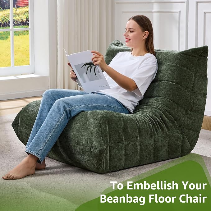 Bean Bag Chairs for Adults Giant Bean Bag Chair Memory Foam BeanBag Chair Bean - Image 6