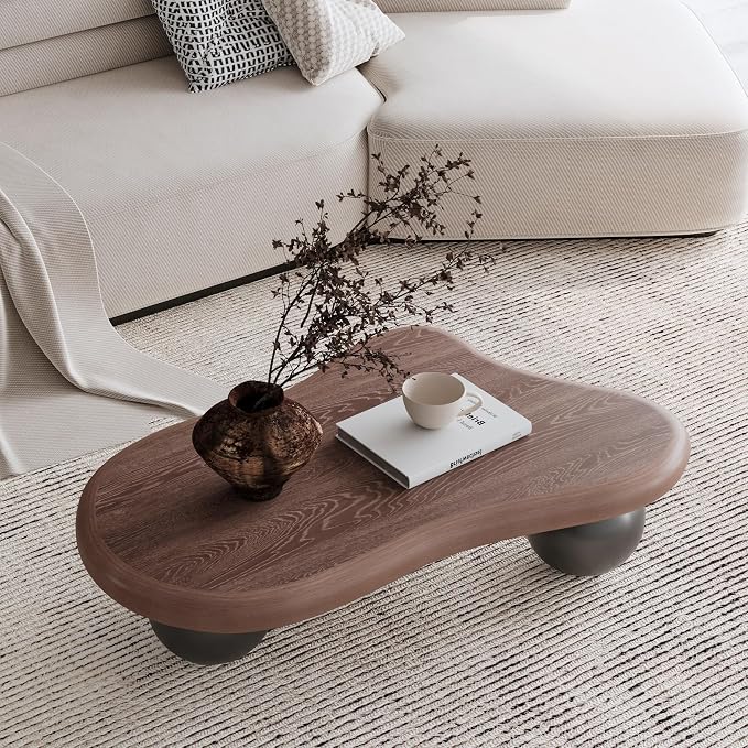 47.2” French Country Rustic Cloud Coffee Table - Image 4
