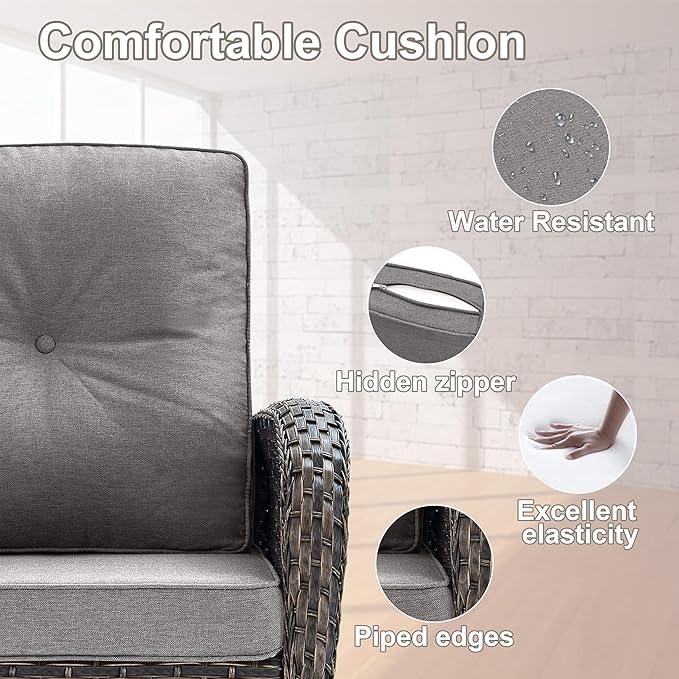 Belord Small Conversation Sets Patio Funiture - Image 7