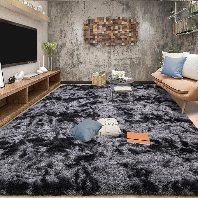 Tepook Soft Fluffy Rugs for Bedroom, 4x6 Area Rug for Living Room, Modern - Image 3