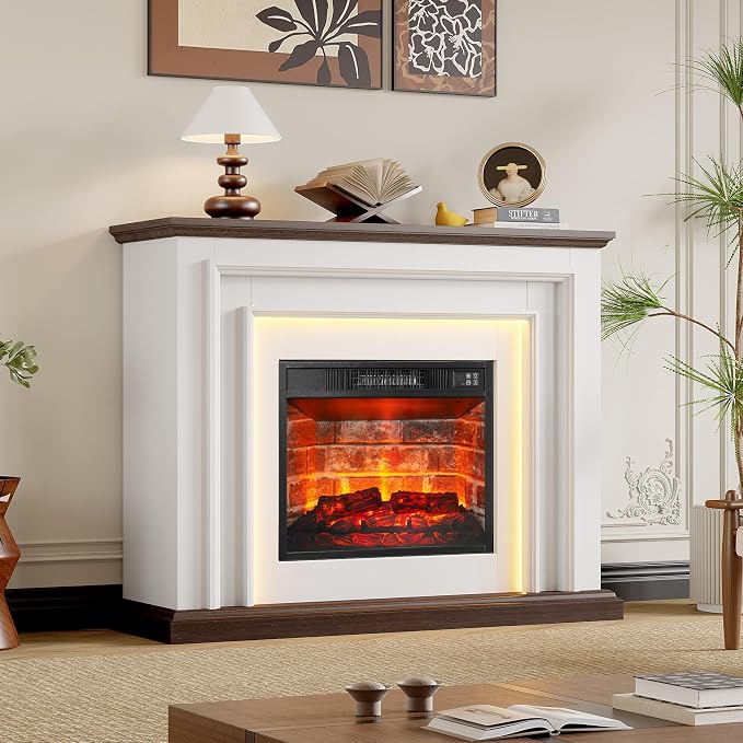 44" LED Lights Electric Fireplace - Image 6