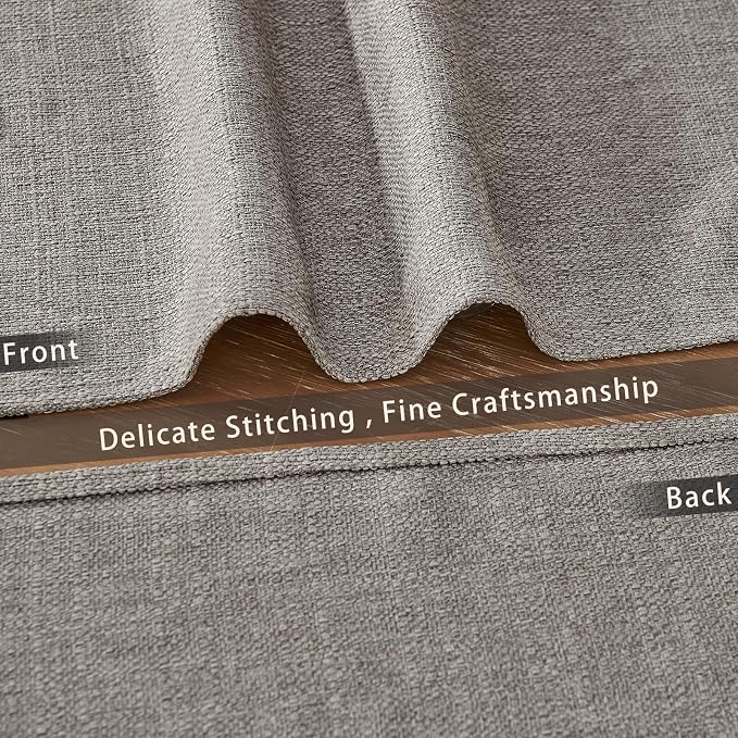 BALCONY & FALCON Placemats Set of 4 Faux Linen Cloth Place Mats Washable - Image 4