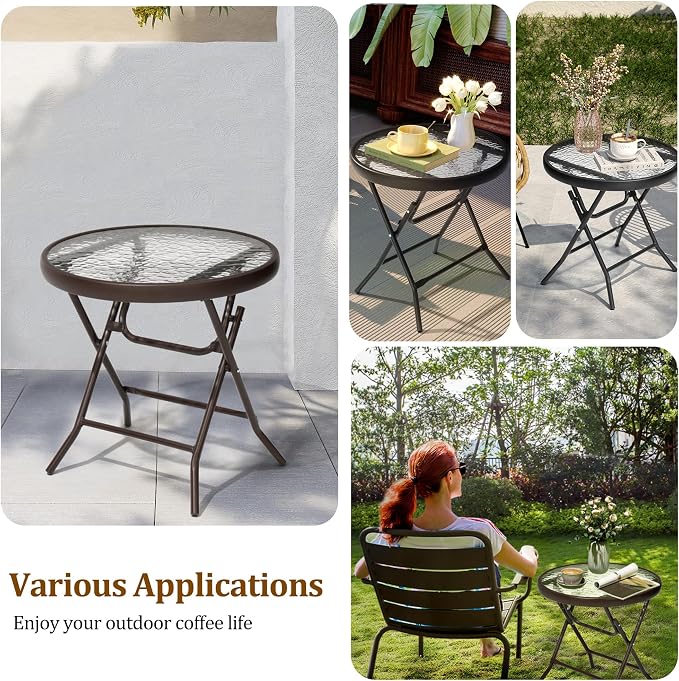 2 Pieces Outdoor Side Table - Image 7