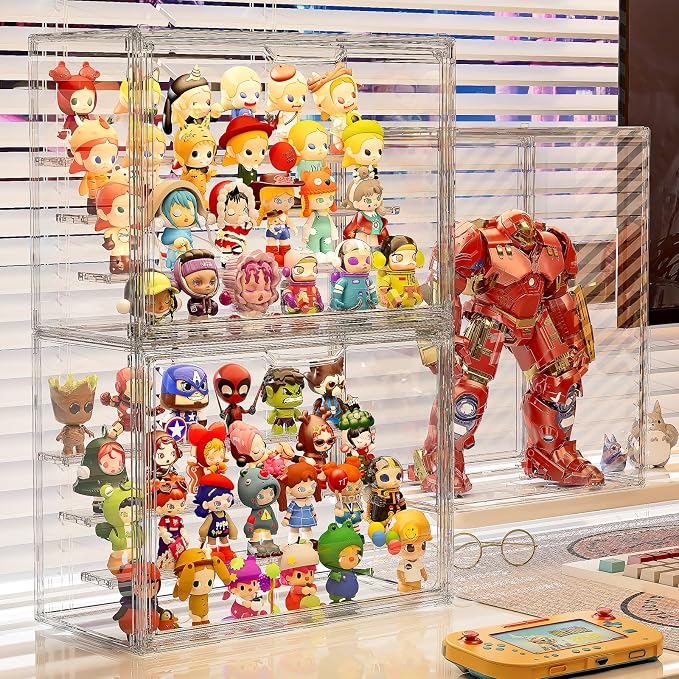 Clear Acrylic Display Case for Collectibles 4 Layer Hobby Figure Display Case - Image 4