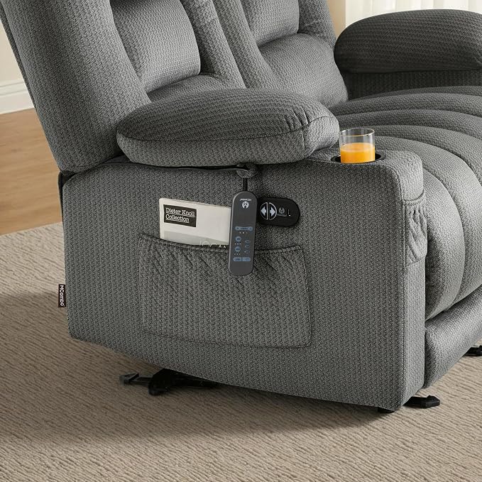 MCombo 55.9" Zero Gravity Power Loveseat Recliner - Image 8