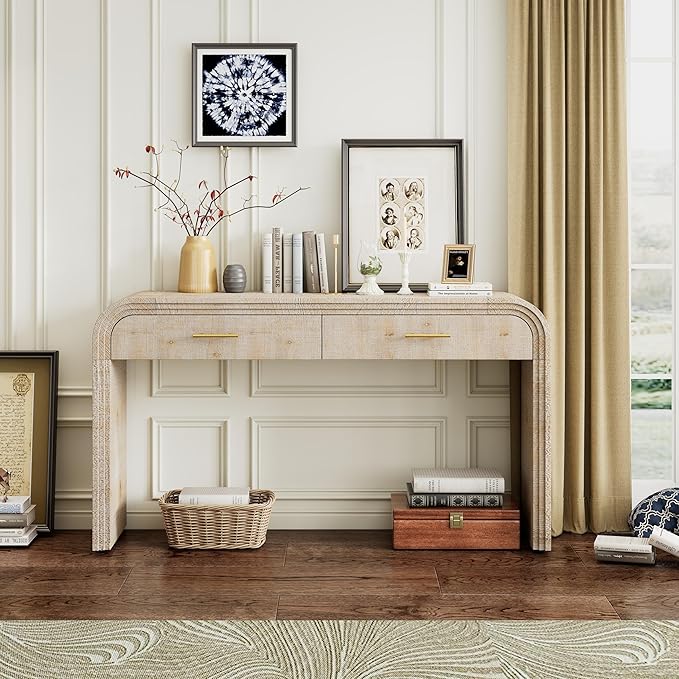 59" Unique Retro Silhouette Console Table - Image 3