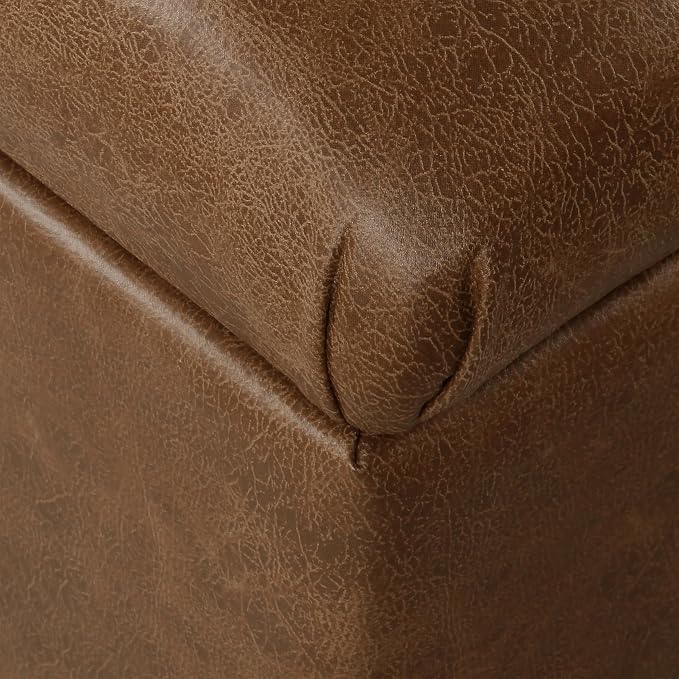 Homepop Home Decor | Button Tufted Storage Bench | Ottoman Bench - Image 7