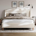 Christopher Knight Home Hazel King Size Bed Frame, Upholstered Platform Bed by ChristopherKnightHome