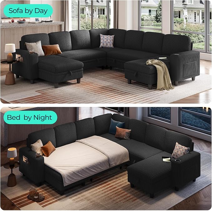 LINSY HOME Sectional Sleeper Sofa - Image 3