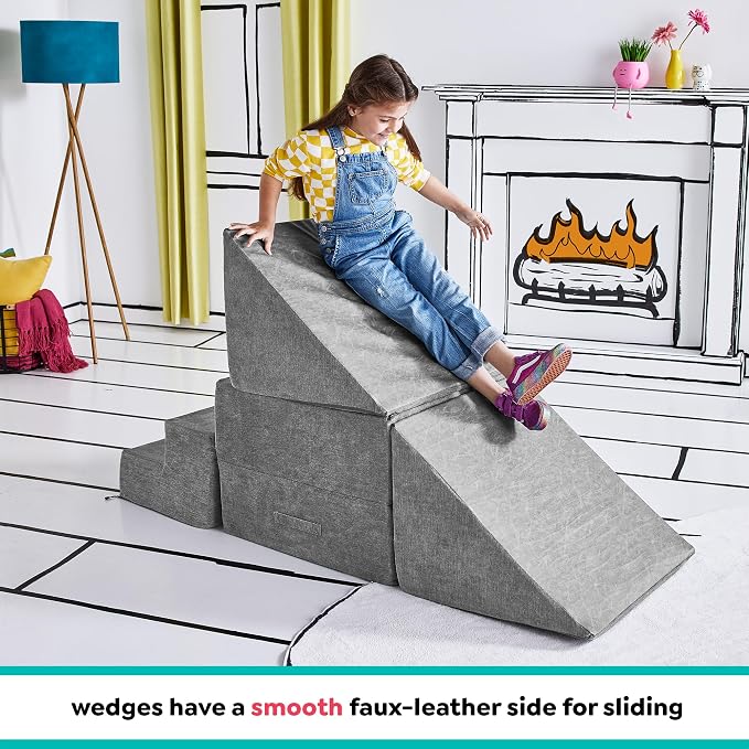 Yourigami Kids and Toddler Play Gym, Playroom Couch Set, Durable Modular Design - Image 5