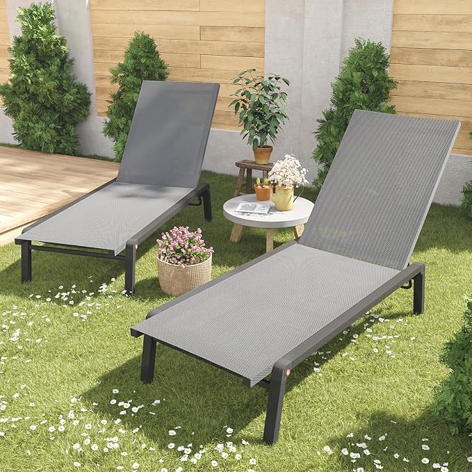 Patio Chaise Lounge Set of 2 - Image 2