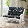 Malibu Lounge Loveseat Sofa Natural Rattan Wicker Handmade Design by Wickerix