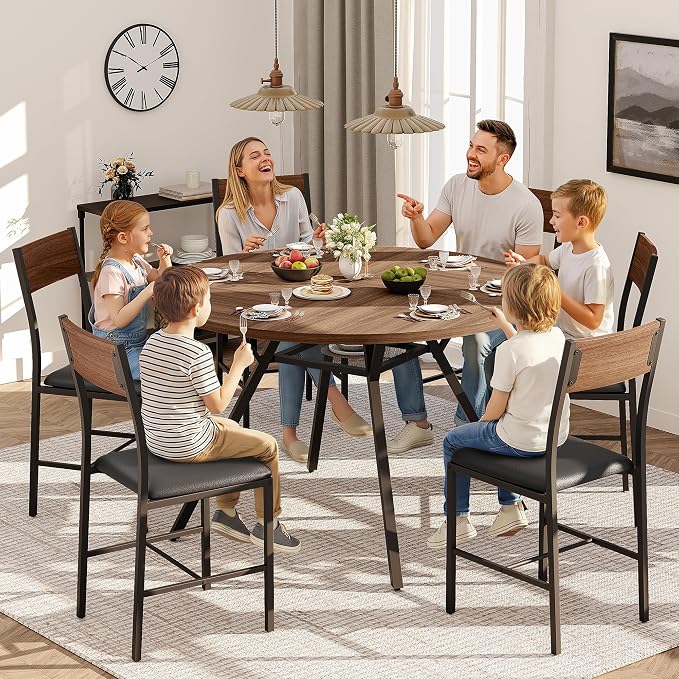 Pamapic 47'' Round Dining Table Set - Image 3