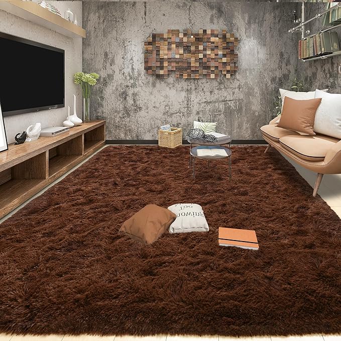 Tepook Super Soft Fluffy Rugs for Bedroom, Shag 5x8 Area Rugs for Living Room - Image 3