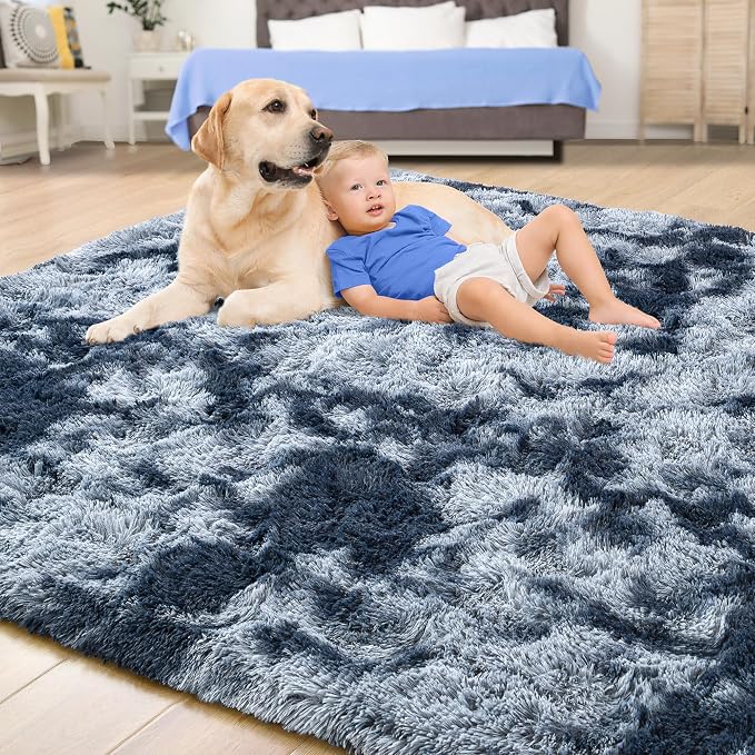 Tepook Fluffy Large Rugs for Living Room, Area Rug 6x9 Soft Carpet for Bedroom - Image 4