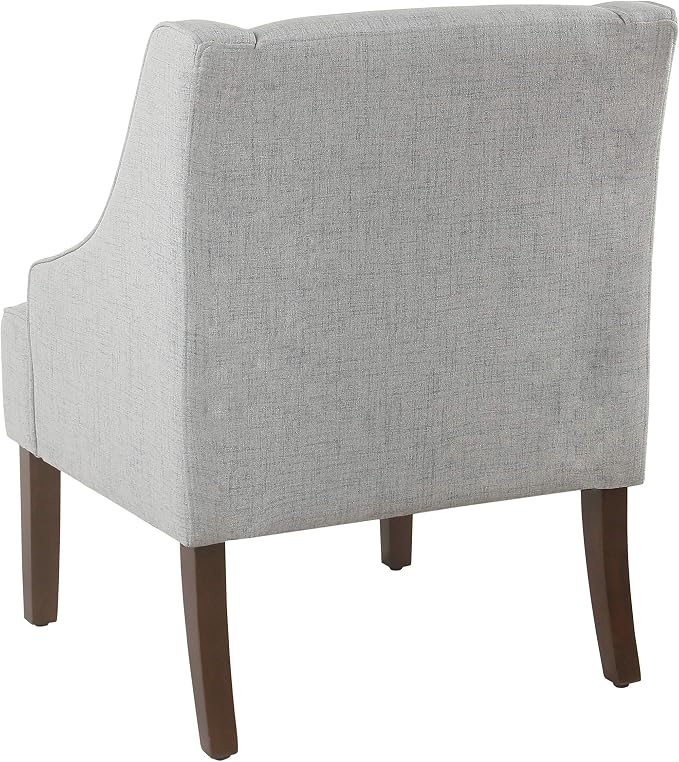 HomePop Swoop Arm Living-Room-Chairs, Soft Dove Gray - Image 7