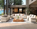 SUNSHINE VALLEY 3 Piece Living Room Sofa Furniture Set, Corduroy Modular 2 by SUNSHINEVALLEY