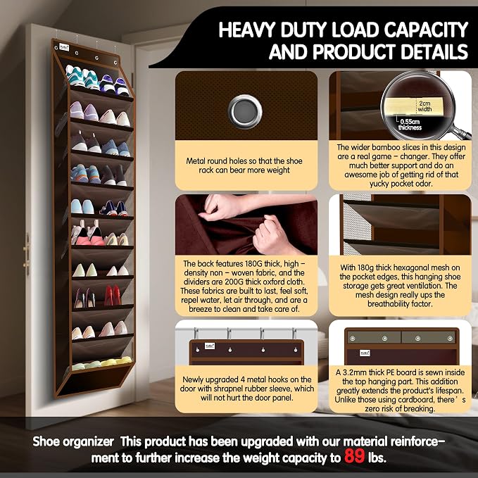 Kotkn 10 Tier Over The Door Organizer - Image 3