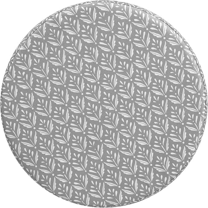 HomePop Upholstered Round Storage Ottoman|Homepop Home Décor|Upholstered Round - Image 9